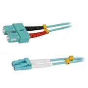 Fiber patch cord Om3 Lc/Upc,Sc/Upc 1M 50/125Um Lszh grey  Fp3Ls01