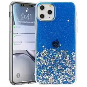 Fusion glue glitter silikona aizsargapvalks Apple iPhone 13 Pro Max zils  Fsn-Gg-Iph-13Pm-Bl 4752243024768 39269097