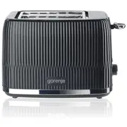 Gorenje Toaster  T850Dpb Number of slots 2 Housing material Plastic Black 3838782825835