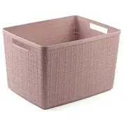 Groziņš Jute L 20L 36X28X23Cm rozā  0801907204 3253924841441