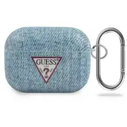 Guess Guacaptpujullb Airpods Pro cover niebieski light blue Jeans Collection  3700740485644