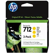 Hp 712 3-Pack 29-Ml Yellow Designjet Ink Cartridge  3Ed79A 193905352883 Wlononwcrcwwu