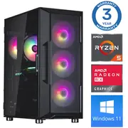 Intop Ryzen 5 5500 16Gb 500Ssd M.2 Nvme Rx580 8Gb Win11  T20411536684 T236684Wh