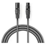 Kabelis Nedis Xlr M - F 5M  Coth15010Gy50 5412810295647