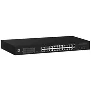 Levelone Gep-2841 network switch Managed L2 Gigabit Ethernet 10/100/1000 Power over Poe 1U Black  4015867228159 Wlononwcrrhdu