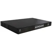 Levelone Gep-2021 network switch Unmanaged Gigabit Ethernet 10/100/1000 Power over Poe 1U Black  4015867223895 Wlononwcrr412