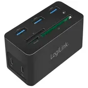Logilink Ua0370 laptop dock/port replicator Wired Usb 3.2 Gen 1 3.1 Type-C Black  4052792061338 Wlononwcrowmo
