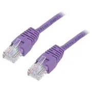 Patch cord U/Utp Cat 5E Rj45 plug,both sides stranded Cca 1M  Pp12-1M/V