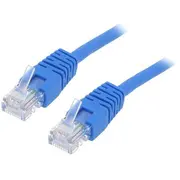 Patch cord U/Utp Cat 5E Rj45 plug,both sides stranded Cca 5M  Pp12-5M/B