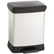 Pedāļspainis metalizēts Deco Bin 30L sudraba  0802164582 3253922164009