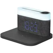 Proove 3-In-1 Bedside lamp  Alarm clock Day Night Led 1200Mah 3W inductive charging 15W dark gray Pldn05002005 6901111481471 94052140