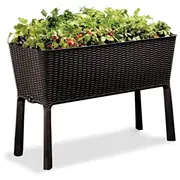 Puķu pods Easy Grow Rattan Waves brūns  29194592590 7290005559822