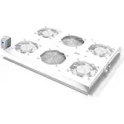 Roline 19-Inch roof-mounted fan unit 4 fans, Thermostat grey  26.21.0273 7630049602762