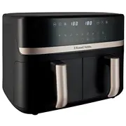 Russell Hobbs Air Fryer Dual 9 L Freestanding 2800 W Black  27680-56 5038061168167 Agdrusfry0008