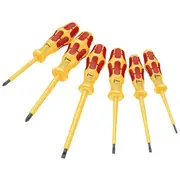 Screwdriver insulated-set insulated Pozidriv,Slot 6Pcs.  Wera.05051576001 05051576001