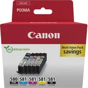 Tintes kārtridžs Canon Pgi-580/Cli581 Bk / C/ M/ Y Multipack  2078C007 8714574679136 Ercan2078C00700