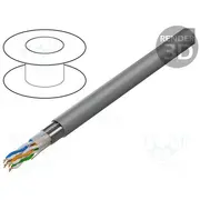 Wire F/Utp 4X2X24Awg Cca wire Pvc grey 305M Øcable 5.45Mm  Lcf5-10Cc-0305.S Lcf5-10Cc-0305-S
