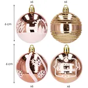 Ziemassvētku eglīšu rotājums Springos Ca0867  6Cm 24Gab 5907719424859