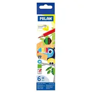 Zīmuļi krāsainie Milan, 6 krāsas  Mil07193