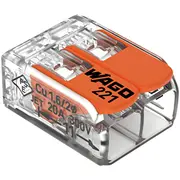 2-Kontaktu spaile 221-412 1Gb. Fine-Stranded conductor  0.14 4 mm² / 24 12 Awg Wag221412 4050821808435