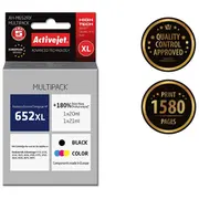 Activejet Ah-M652Rx ink Replacement for Hp 652 F6V25Ae/F6V24Ae Premium 1 x 20 ml, 21 ml black, color  5901443111061 Expacjahp0292