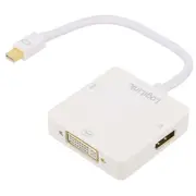 Adapter Displayport 1.2,Dvi 1.0 white  Cv0045A