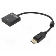 Adapter Displayport plug,HDMI socket 0.2M black  Delock-62607 62607