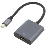 Adapter Hdmi socket,mini Displayport plug 0.15M aluminium  Cda0110