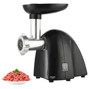 Adler  Meat mincer Ad 4811 Black 600 W Number of speeds 1 Throughput Kg/Min 1.8 3 replaceable sieves 3Mm for grinding poppies and preparing meat vegetable stuffing 5Mm meatballs, Roman roast beef burgers 7Mm coarsely 5902934838207