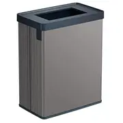 Atkritumu tvertne taisnstūrveida metalizēta Verto Recycle 54L pērļu pelēkā krāsā  0800395Y83 3253924860534