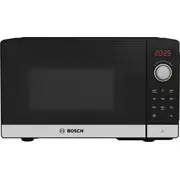 Bosch Serie 2 Ffl023Ms2 microwave Countertop Solo 20 L 800 W Black  Stainless steel 4242005296835