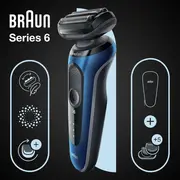 Braun Series 6 61-B1500S Foil shaver Trimmer Blue  4210201433026 Wlononwcrpmxj