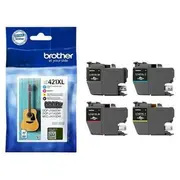 Brother 500-Page 4Pack ink cartridge  Lc421Xlval 4977766813594