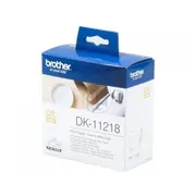 Brother Dk-11218 Round Labels, Black on White Paper, 24 mm, 1000 labels per roll  497776663455