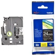 Brother Tze-355 Tze355 Laminated Labelling Tape Cassette, White On Black 24Mm, 8M  497776668585