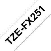 Brother Tzefx251 flex bk/white 24Mm 8M  4977766692526