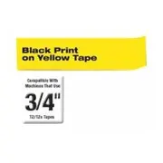 Brother Tzes641 18Mm Black On Yellow Adh  4977766692205