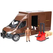 Bruder Mb Sprinter Ups with driver and accessories  model vehicle Brown 4001702026783