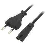 Cable 2X0.5Mm2 Cee 7/16 C plug,IEC C7 female Pvc 1.8M 2.5A  Pc-184/2