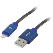 Cable Cablexpert Usb 2.0 Apple Lightning plug,USB A plug  Cc-Usb2J-Amlm-1Bl Cc-Usb2J-Amlm-1M-Bl