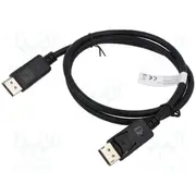 Cable Displayport plug,both sides 1.4 3M black  Ak-340106-030-S