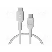 Cable Usb 2.0 C plug,both sides 0.3M white Pvc 480Mbps  Gc-Kabgc100Pf30Sw Kabgc100Pf30Sw