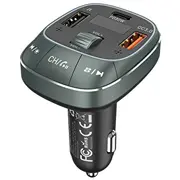 Vention 3-Port Usb C  A Car Charger with Fm Transmitter 30W/18W/5W Black Abs Type Fflb0 6922794775923 Mcavn1Tra0002