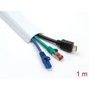 Delock Cable Duct self-adhesive 30 x 8 mm - length 1 m white  20704 4043619207046