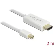 Delock Cable mini Displayport 1.1 male Gt Hdmi-A 2 m  83707 4043619837076
