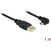 Delock Cable Usb-A male Gt Usb micro-B angled 90Deg left / right  83147 4043619831470