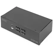 Digitus Kvm Switch, 4 Port, Dual Display, 4K, Hdmi  Ds-12883 4016032478157