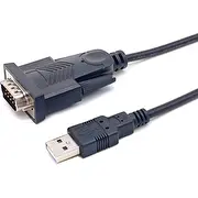 Equip 133391 seriālais kabelis Melns 1,5 m Usb Type-A Db-9  4015867229460
