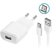 Forever Tc-01 tīkla lādētājs  10W Usb-A Micro Usb vads komplektā balts Gsm036324 5900495677730 85044030