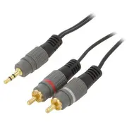 Gembird 3.5 mm stereo - 2 Rca 1.5M  Cca-352-1.5M 8716309104760